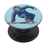 Break Dancing Sasquatch B-Boy Bigfoot Dancer PopSockets PopGrip Adhésif