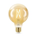 WiZ ampoule LED Connectée Vintage format globe E27, Nuances de Blanc, équivalent 50W, 640 lumen, fonctionne avec Alexa, Google Assistant et Apple HomeKit