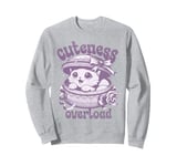 Vintage Meme Cat Peeking Out From The Victorian Box Sweatshirt