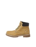 JACK & JONES Homme Jfwstanton Bottes en Nubuck Bottines à Lacets, Miel, 44 EU