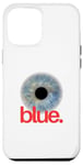 Coque pour iPhone 12 Pro Max Bleu look beaux yeux de glace profonde