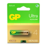 Ultra Alkaline Battery AA LR6 4-pack