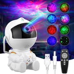 LTXDJ Astronaut Galaxy Projector, 360° Adjustable Star Projector, Starry Night Light Projector with Nebula and Remote Control, USB Powered Spaceman Light Projector, Gifts for Children and Adults