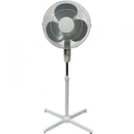 Q-Connect 16 Inch/406mm Pedestal Fan White