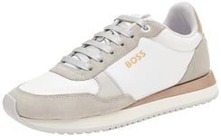 BOSS Femme Kai_Runn_mxw Basket, Blanc Ouvert, 42 EU