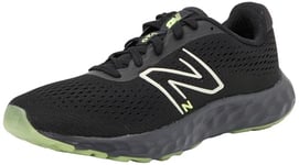 New Balance Men's 520 Sneaker, 6.5 UK Black/Silver