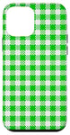 Coque pour iPhone 12 mini Nappe simple verte à motif sans couture