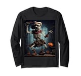 Troll Scarecrow in a Haunted House Halloween Long Sleeve T-Shirt