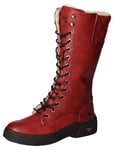 MUSTANG Femme 1436-603 Bottes à Lacets, Rouge, 42 EU