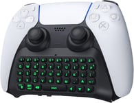 CLAVIER RÉTROÉCLAIRÉ VERT COMPATIBLE AVEC PS5 MANETTE, QWERTY CLAVIER BLUETOOTH SANS FIL POUR PS5 CONTRÔLEUR, CLAVIER DE LA MANETTE DE JEU AVEC HAUT-PARLEUR INTÉGRÉ & PRISE AUDIO 3[KEY231672]