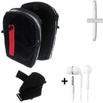  Holster / Shoulder + earphones for Motorola Moto E Bag Extra Belt Case