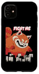 Coque pour iPhone 11 Fight Me Red Panda Kaiju Monstre Vintage Monstre Rétro Comic