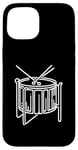 iPhone 15 Steel Drums Line Art For Musicians Steel Drum Case