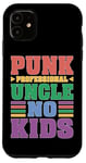 Coque pour iPhone 11 Punk Professional Uncle No Kids Relatif cool