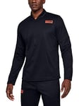 Under Armour Men Gametime Fleece 1/2 Zip Warm-up Top - Black/Beta Red, Medium