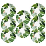 Amazon Floral 30cm Melamine Dinner Plates, Set of 8