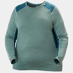 Helly Hansen Women's Lifa® Merino Midweight Crew Plus Shirt Grön 1X