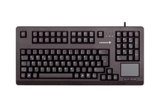 CHERRY TouchBoard G80-11900 - tastatur - med touchpad - QWERTZ - Pan Nordic - sort