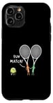 Coque pour iPhone 11 Pro Raquette de sport Fun Match Backhand Raquette de tennis