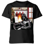 Star Wars Darth Vader Piano Player Kids' Christmas T-Shirt - Black - 5-6 ans