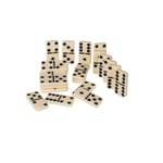 Domino i Sten / Dominobrickor - Domino Spel Varm vit