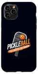 Coque pour iPhone 11 Pro Pickleball Play Smarter Not Harder Funny pour hommes et femmes