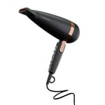 Grundig Ionic Hairdryer, NaturaShine, 2 Speed Settings,  HD8080, Black/Copper