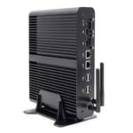 HUNSN Fanless Mini PC,Desktop Computer,Industrial IPC,Intel Core I7 5500U,Windows 10/Linux Ubuntu,BM20,AC WiFi/BT4.0/Raid/2COM/2HDMI//2LAN/4USB3.0/4USB2.0/Optical/SD Reader,(8G RAM/512G SSD/1TB HDD)