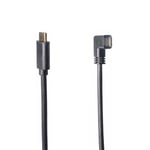 1m 10Gbps USB C à Angle droit USB C câble 1 M/3.3Ft, Type C cordon (3A) USB-C USB 3.1 mâle à femelle câble charge rapide Nipseyteko