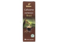 Tchibo Espresso Brasil Beleza, Kaffekapslar, Espresso, Mörkrostade, Brun, Grön, 10 Styck, Låda