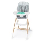 Bright Starts, Chaise Haute Pliable et Compacte Disney Baby Winnie l'ourson - Motif Classic Pals, Assiette de Qualité Alimentaire, Harnais 5 Points d'Attache, Unisexe, pour Enfants de 6 Mois et Plus