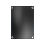 Ardoise double face en PVC noir format A3 (42 x 29,7 cm) avec fixation ventouses