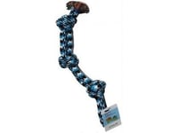 Yarro International Rope Toy - Dubbelt Bomullsrep Med 3 Knutar 45 Cm