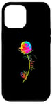 Coque pour iPhone 15 Plus Jésus Rose arc-en-ciel avec cœur et croix