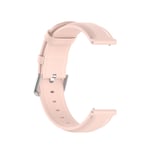 Klokkerem i ekte skinn Rosa 20 mm Samsung Galaxy Watch 5/5 Pro/4/4 Classic/3 41 mm, Huawei Watch GT3 42 mm/GT2 42 mm, Huami Amazfit GTR 4 Mini/3/2 Mini, Garmin Forerunner 245/245 Music