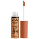 NYX Professional Makeup Lip make-up Lipgloss Butter Gloss Bling 03 Bling Pricey 8 ml ()