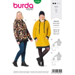 Burda 6195 - Hettegenser & kjole EUR: 44-58, US: 18-32