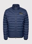 Emporio Armani EA7 Down Jacket Navy Padded Bomber Jacket Size M Medium BNWT