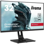 Ecran PC Gamer - IIYAMA G-Master Red Eagle - 31,5" WQHD - Dalle IPS - 1 ms - 165 Hz - HDMI / DisplayPort / USB 3.0 - AMD FreeSync