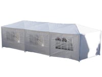 TONNELLE 3X9 M BARNUM PARTY TENT TENTE DE RECEPTION CHAPITEAU, COTES DEMONTABLES