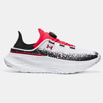 Chaussure de running Under Armour SlipSpeed™ Mega unisexe Blanc / Noir / Rouge 38.5