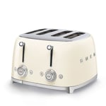 Smeg TSF03CRUK 50`s Style Retro Four Slice Toaster