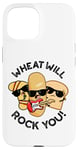 Coque pour iPhone 15 Wheat Will Rock You Funny Food Jeu de mots