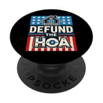 Defund HOA Homeowners Association Social Justice PopSockets Adhesive PopGrip