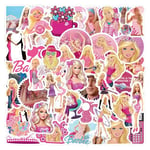 Bar-bie Autocollants, 120 Pièces Barbi Princesse Stickers, Autocollant Cute Princesse, Anime Vinyl Autocollan, Autocollants Roses Princesse pour Notebook, Bouteille D'eau, Bagages, Snowboard