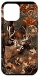 Coque pour iPhone 12 Pro Max Motif camouflage marron vintage cerf camouflage chasse classique