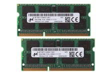 2pcs Micron 8GB 2RX8 DDR3L 1600MHz PC3L-12800S CL11 SODIMM Laptop Memory RAM *FF