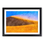 Big Box Art The Desert Vol.4 Painting Framed Wall Art Picture Print Ready to Hang, Black A2 (62 x 45 cm)