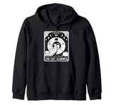 Witchy CT Tech Xray Tech Radiography Cat Tarot Card Zip Hoodie