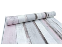 Rustic Paint Wood Grain Panel Effect Grey Blush Pink Wallpaper Cabin Wood Plank